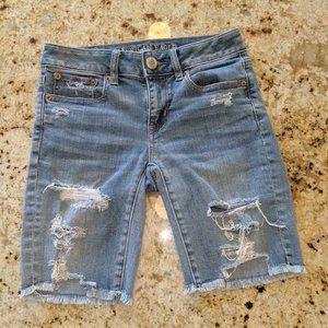 American Eagle Skinny Bermuda Shorts Size 00/24